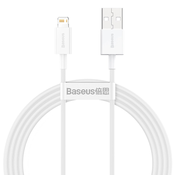 BASEUS Superior Series Cable USB to Lightning 2.4A 1.5m (white) (CALYS-B02)