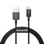 BASEUS Superior Fast Charge USB-A to Micro-USB Cable, 2A, 1m - Black