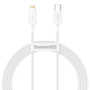 BASEUS Superior Series Cable USB-C to Lightning 20W PD 1.5m (white)