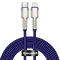 BASEUS Cafule Metal USB-C to Lightning Cable PD, 20W, 2m - Purple