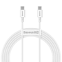 BASEUS Superior Series Cable USB-C to USB-C 100W 2m (white)