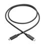 TRIPP LITE Eaton Tripp Lite Series - USB cable - 24 pin USB-C (M) to 24 pin USB-C (M) - USB 3.1 Gen 2 - 20 V - 5 A - 91.4 cm - molded - black (U420-003-G2-5A)