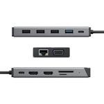 ALOGIC DV3 Universell USB-C-hubb för 3 skärmar (DUCDDV3)