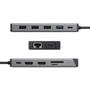 ALOGIC DV3 Universal Triple Display USB-C Hubb - Rymdgrå (DUCDDV3)