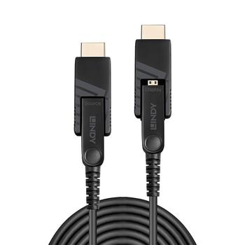 LINDY 50m Fibre Optic Hybrid Micro-HDMI 18G Cable (38324)