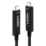 LINDY Fibre Optic Hybrid Cable USB Type C. M/M 30m Factory Sealed (38505)