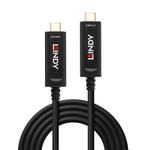 LINDY Fibre Optic Hybrid Cable USB Type C. M/M 30m Factory Sealed (38505)