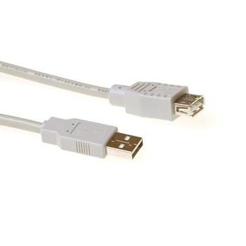 ACT USB2 Kabel A-A -  1,8 m skjøt A-A USB Skjøtekabel Grå (SB2200)