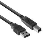 ACT USB2 Kabel A-B -  0,5 m A-B USB Kabel Sort