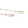 ACT Ivory 0.25 meter U/UTP CAT5E patch cable with RJ45 connectors