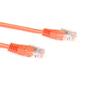 ACT Orange 0.5 meter U/UTP CAT5E patch cable with RJ45 connectors