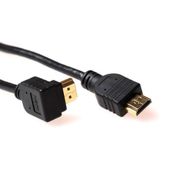 ACT HDMI High-Speed -  0,5 m vinklet HDMI Kabel 30AWG Sort 4K (AK3675)