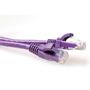 ACT Purple 0.5 meter U/UTP CAT6A patch cable snagless with RJ45 connectors