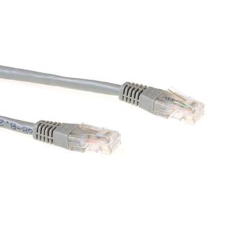 ACT Grey 0.5 meter U/UTP CAT6A patch cable with RJ45 connectors (IB3400)
