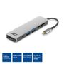 ACT USB-C - HDMI multiport adapter 4K HDMI USB-A PD 60W USB-C card reader