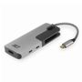ACT USB-C - HDMI multiport adapter 4K HDMI USB-A USB-C PD 60W USB-C card reader