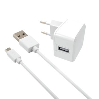 Essentials USB Wall Charger KIT 2.4A 5V w/Micro USB Cab 1m (387982)