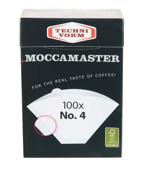 MOCCAMASTER Coffee filter 1x4 White - qty 1 (85022)