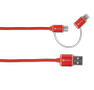 SKROSS RED 2in1 Charge'n Sync Micro USB & Lightning Cable