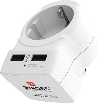 SKROSS Country Adapter - Europe to USA, USB (1500281)