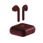 PURO Bluetooth Slim Pod Earphones w/charging base, Red