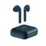 PURO Bluetooth Slim Pod Earphones w/charging base, Blue