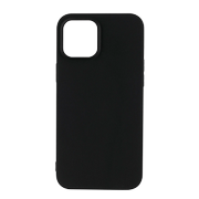 Essentials iPhone 12 Pro Max Silikonfodral från Essentials - svart Stötdämpande och flexibelt skydd med matt yta