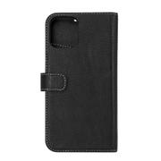 Essentials iPhone 12/12 Pro, Leather wallet, detachable,  Black