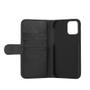 Essentials iPhone 12/12 Pro, PU wallet, 3 cards, Black