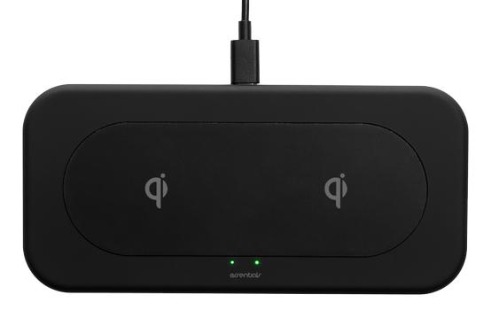 Essentials Qi Dual Wireless charger, 2x 10W, USB-C Cable 1m (1110141)