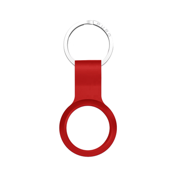PURO Apple AirTag ICON Keychain w/ Carabiner,  Red (ATICON1RED)