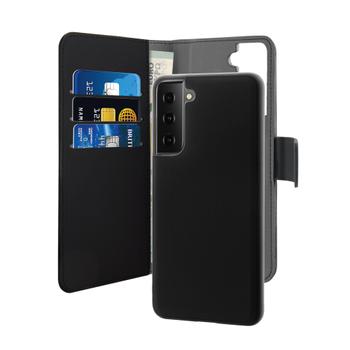 PURO Samsung Galaxy S21 FE Wallet Detachable,  Black (SGS21FEBOOKC3BLK)