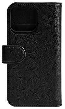 Essentials iPhone 13 Pro Max PU wallet, detach, 3 card, Black (1110564)
