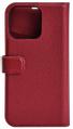 Essentials iPhone 13 Pro leather wallet, detachable, Red