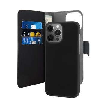 PURO iPhone 13 Pro EcoLeather Wallet Detach. Black (IPC13P61BOOKC3BLK)