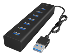 ICY BOX IcyBox 7-Port Hub IB-HUB1700-U3 USB 3.0 Type-A Ports