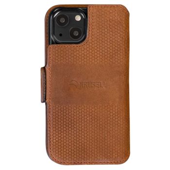 KRUSELL iPhone 13 PhoneWallet Leather, Cognac (62398)