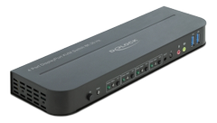 DELOCK DisplayPort 1.4 KVM Switch 8K 30 Hz with USB 3.0 and