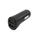 Essentials Car charger 12W, 2x USB-A 2.4A, total 24W, Black