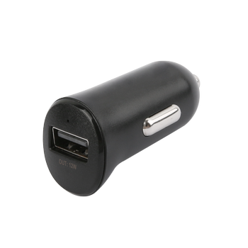 Essentials Car charger 12W, USB-A Light. Cable 1m, MFi, Black (1110628)