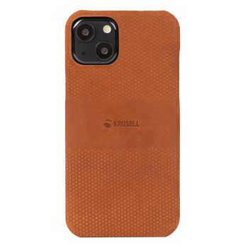 KRUSELL iPhone 13 Leather Cover, Cognac (62404)