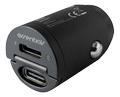 Essentials Car charger 2x USB-C PD 30W, dual total 24W, Black