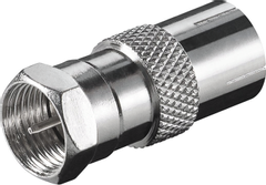 Qbulk Adapter F-plugg han - Antenneplugg Hun BULK