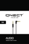 QNECT Minijack 3.5 male angl. - male straight (3-pin) 1m
