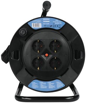 Nordic Quality Kabelvinda Safety plug, H05VV-F 3x1,5mm², 25m (GEH-028A)