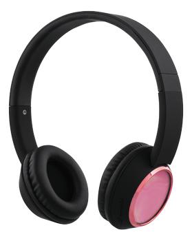 STREETZ Bluetooth Headphone,  Black/ Pink (HL-344)