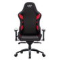 L33T Elite V4 Gaming Chair (PU) Black - Red decor