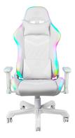 Deltaco Whiteline WCH90 RGB gamingstol, Hvit