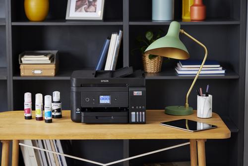 EPSON EcoTank ET-4850 Inkjet Printers Consumer/ Multi-fuction/ Ink tank system A4 (21.0x29.7 cm) 4 Ink Cartridges KCYM Print Scan Copy Fax Yes (A4 plain paper) 4 800 x 1 200 DPI IN (C11CJ60402)