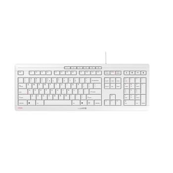CHERRY STREAM CORDED KB US INTL GREY US INTL - PALE GREY PERP (JK-8500EU-0)